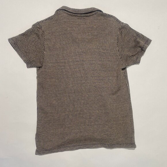 Todd Snyder Black and White Polo Shirt with Classic Collar - Picture 6 of 6